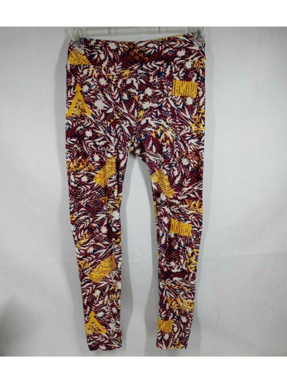 Lularoe One Size Leggings Multi-Color With Floral & Polka Dot Designs